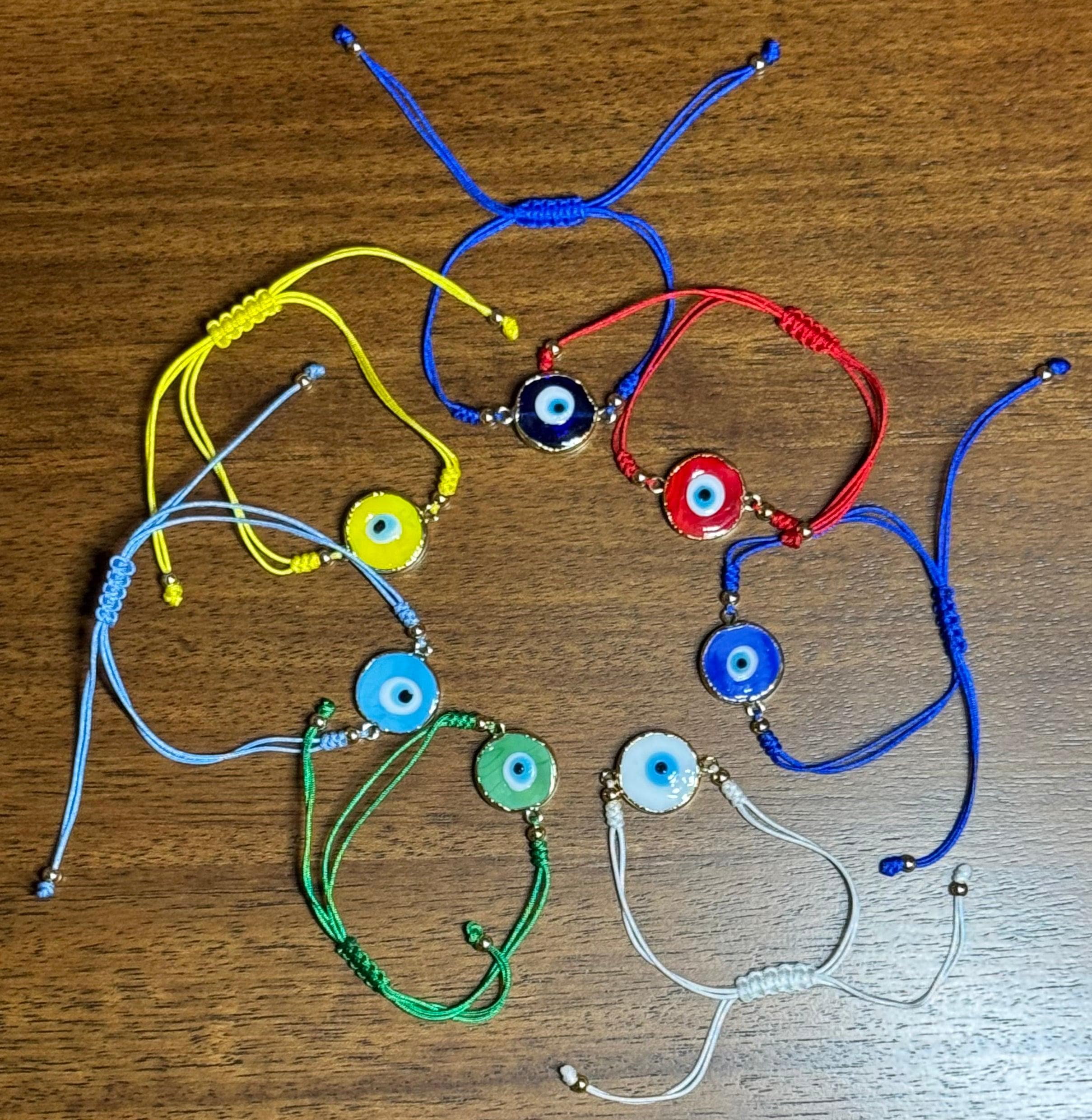 Evil Eye Charm String Bracelet - image 4