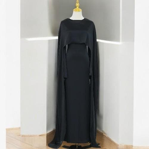 Elegant Dubai Abaya: 2-Piece Muslim Women's Outfit - image 3
