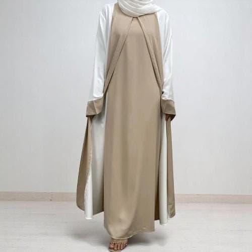 Luxury Dubai Abaya: Two-Piece Kaftan, Modest Islamic Dress