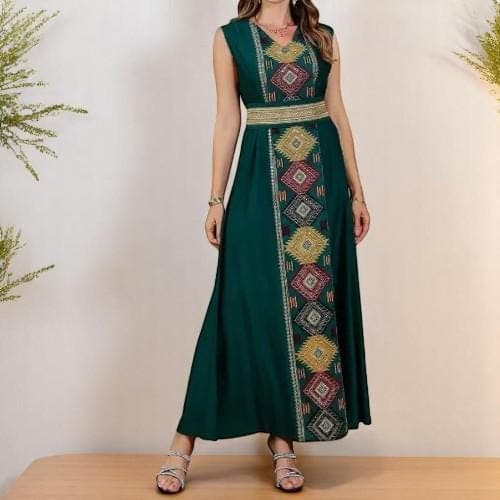 Embroidered Abaya Dress & Open Cardigan: Dubai Ramadan Kaftan - image 3