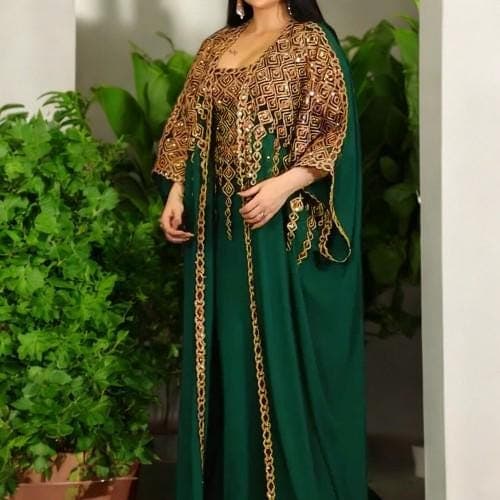 Eid Abaya Kaftan Set: Women's Ramadan Cardigan Dress - image 3
