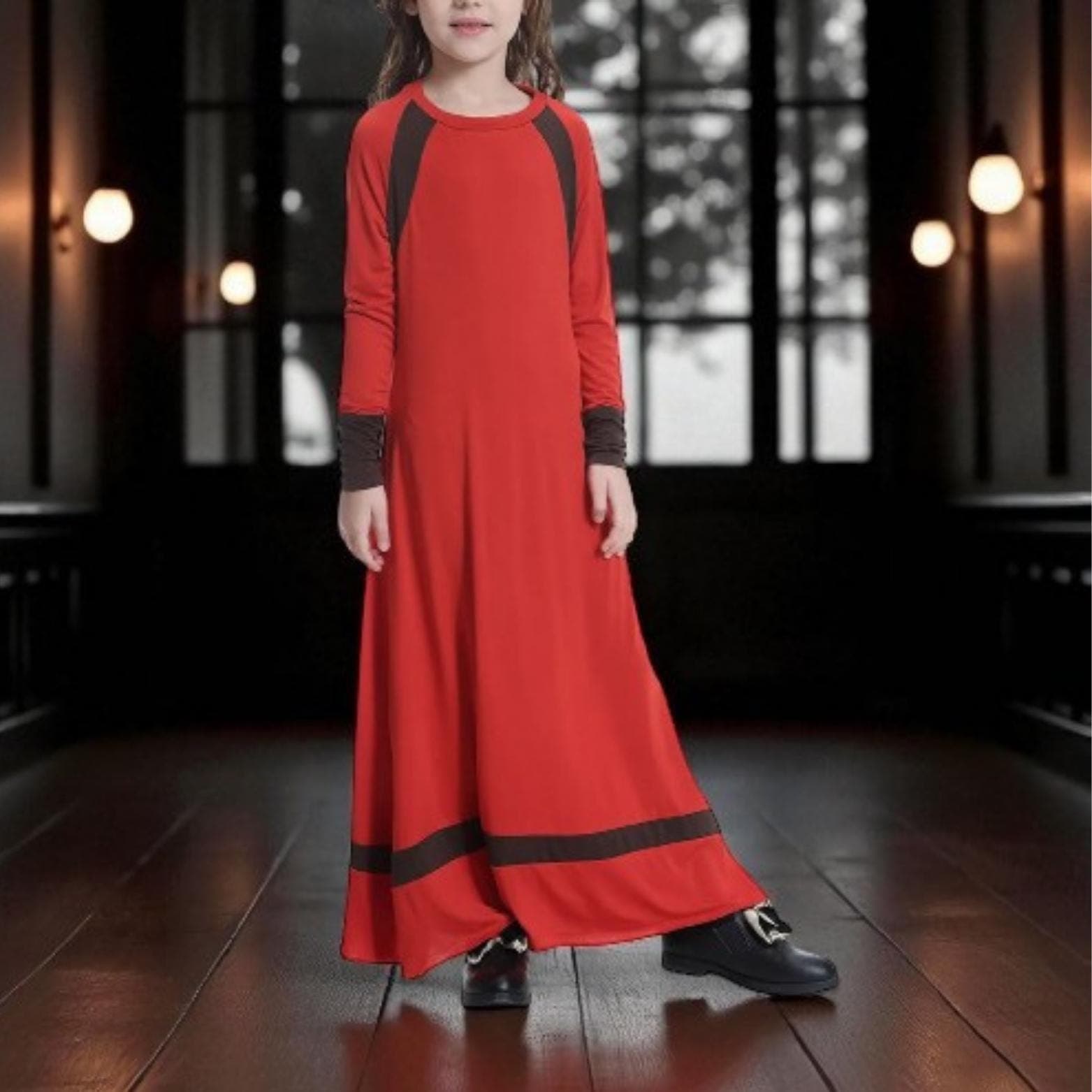 Girl's Maxi Hijab Dress: Turkish Abaya, Islamic Kaftan - image 5