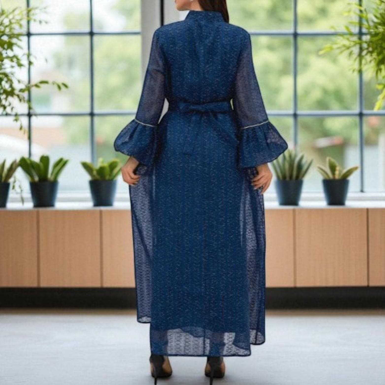 2025 Middle East Muslim Women's Wear β New Dubai Abaya Embroidered Robe Dress - image 3