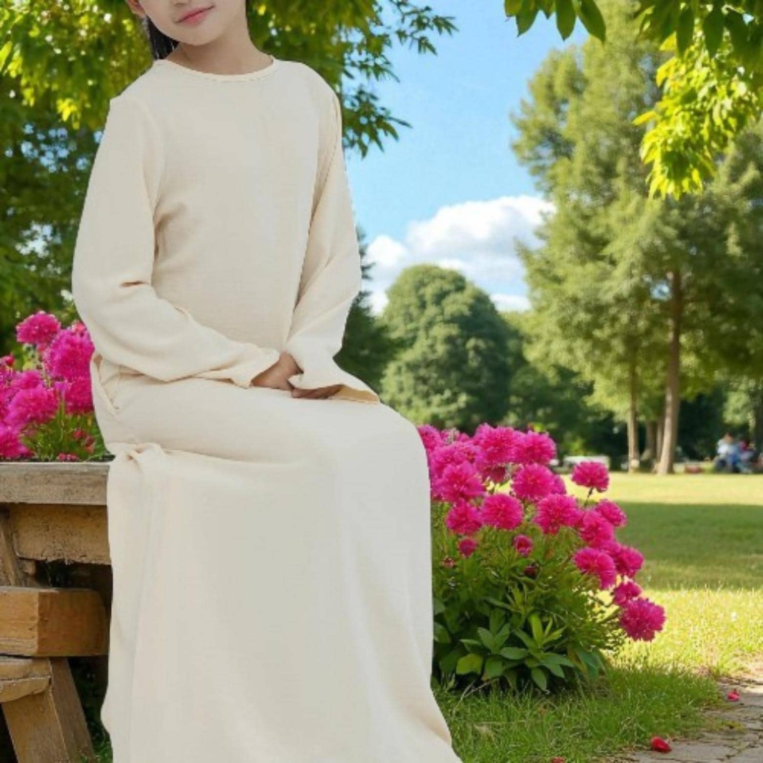 Girl's Turkish Abaya β Children's Long Maxi Hijab Dress - image 5