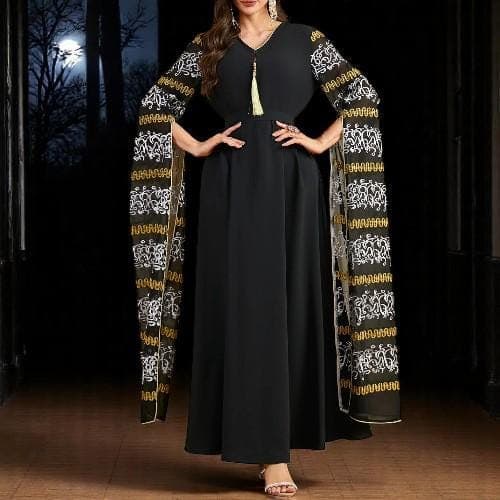 Embroidered Tassel Abaya β Dubai Ramadan Kaftan Dress - image 4