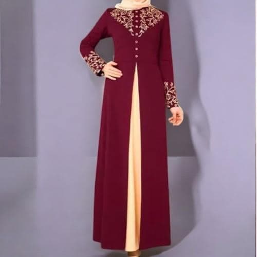 Muslim Dress for Women β Elegant Long Abaya, Dubai Fashion, Turkey Appliques Modest Gown - image 5