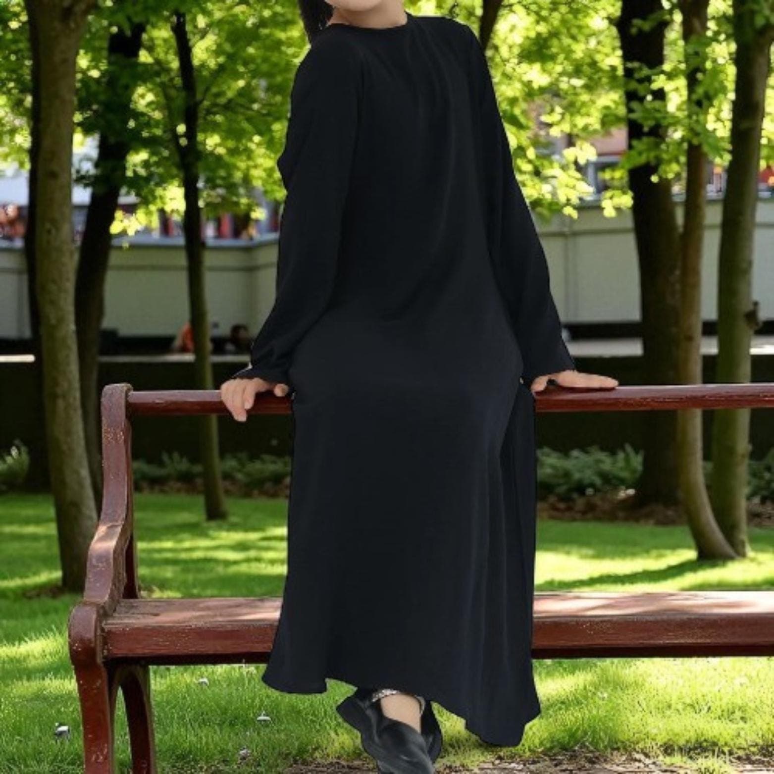 Girl's Turkish Abaya β Children's Long Maxi Hijab Dress - image 3