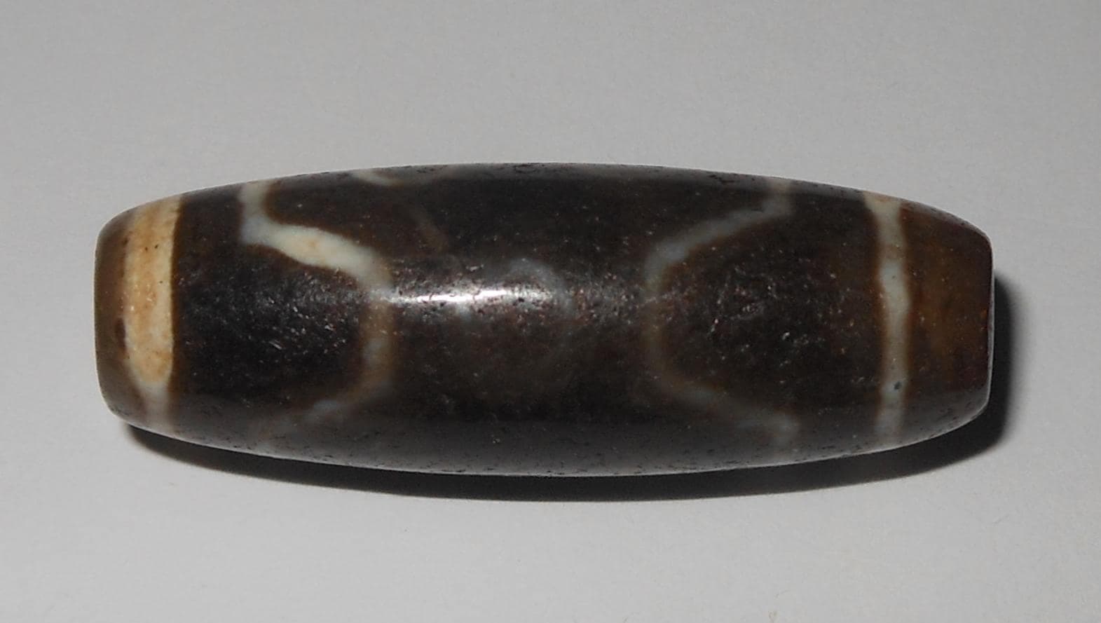 no. 172 - Very Rare Seven Eyes - Gzi Dzi Himalaya Tibet Amulet Bead - Man Necklace - Tibetan Mala - image 4