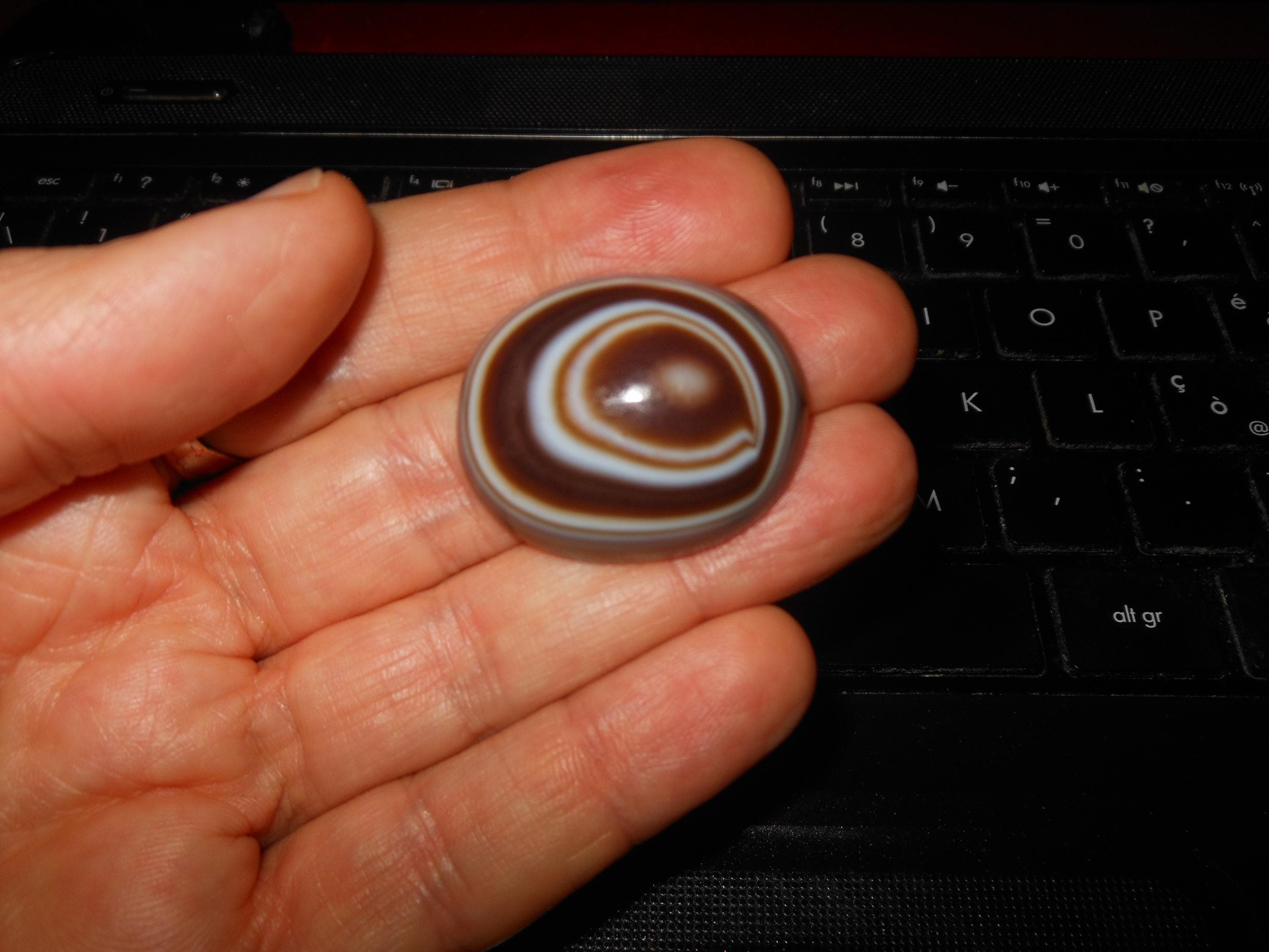 RARO amuleto portafortuna - occhio di falco - Luk Mik - Deserto del Gobi - Man Boho Necklace