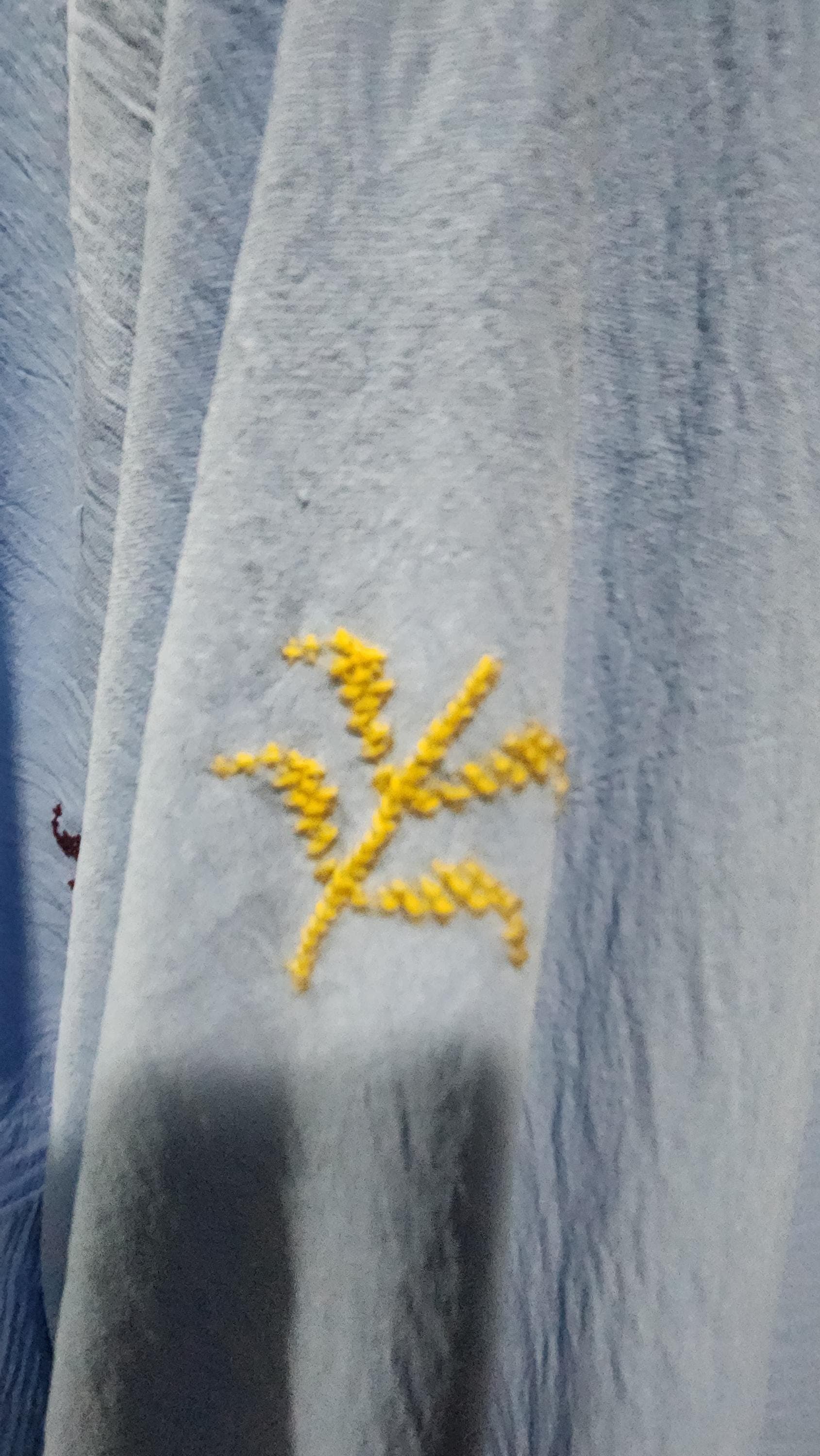 Hand Embroidered Palestinian Tatreez Robe: Heritage Abaya Shawl duster kimono - image 3