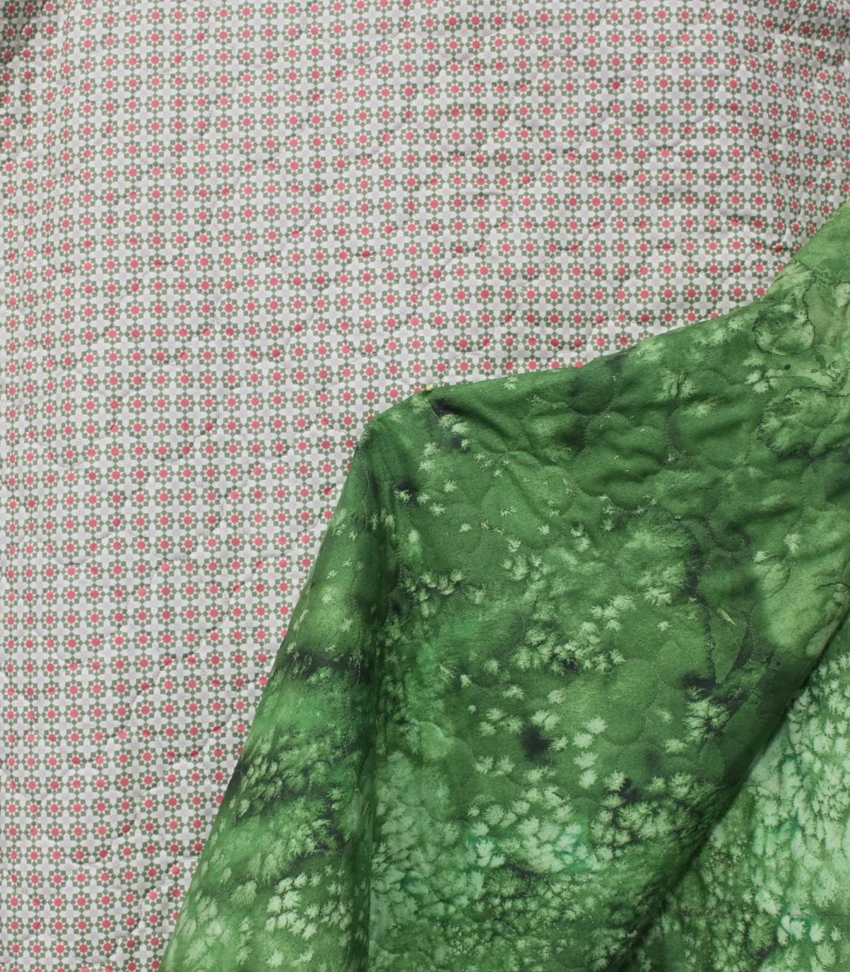 Double sided pre-quilted, DIY Quilted Jacket, DIY Vest, Ready To Use, Moda Fabric Love Note Lelia Boutique, Fern Flow, Create Joy Project