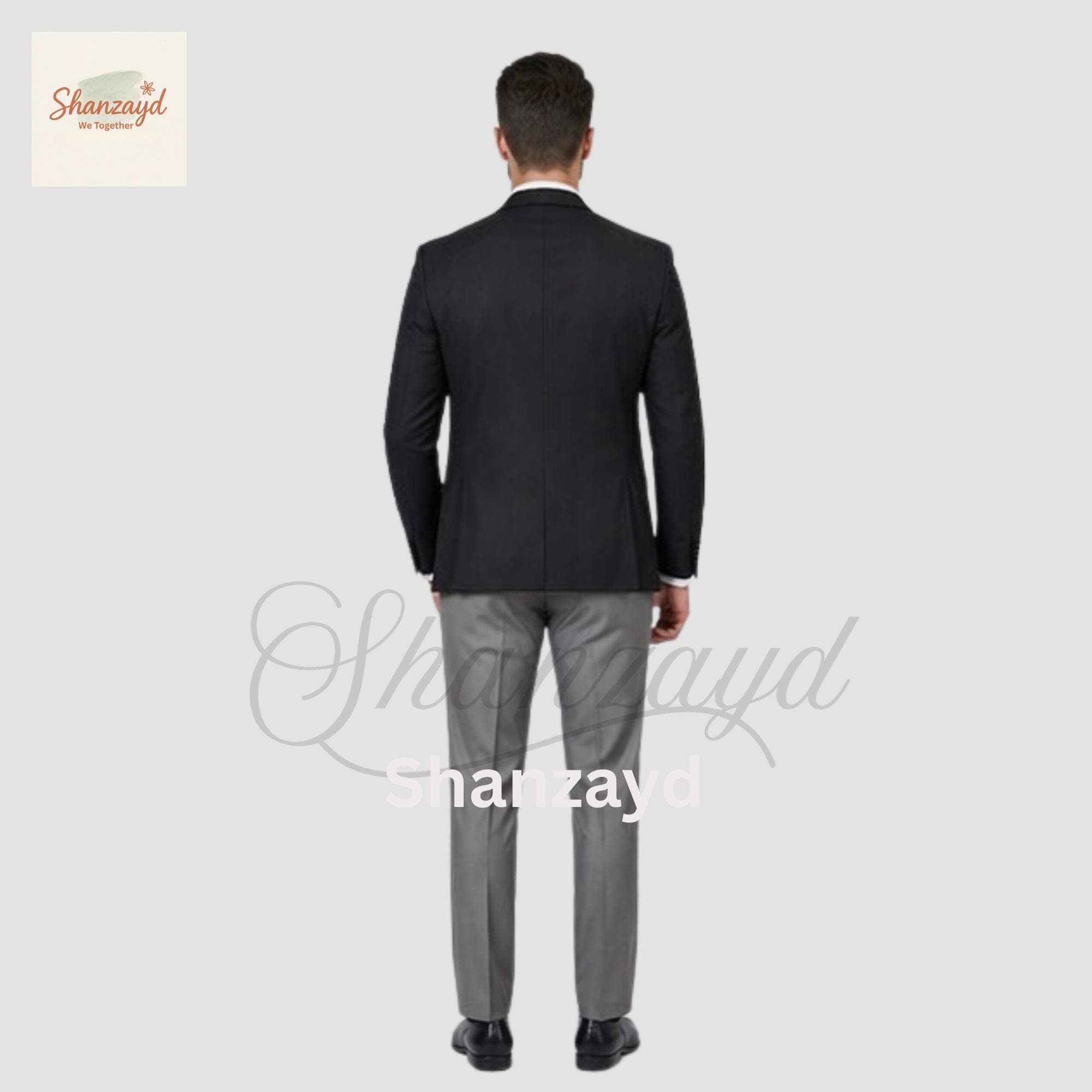 Black Tuxedo Mens Wedding Suit Groom Suit Grey 3 Piece Suit Mens Prom Tuxedo Groomsmen Suit Formal Mens Suit Dinner Jacket - image 3