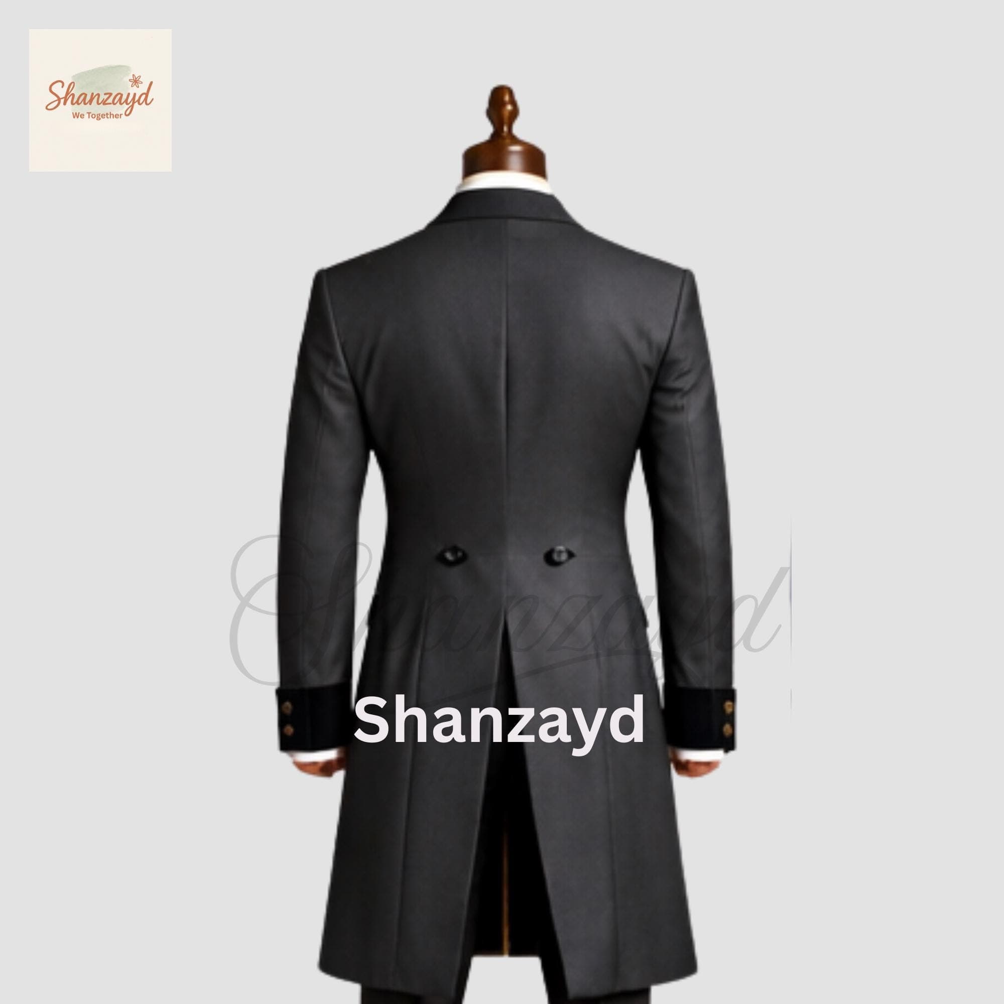 Black Tailcoat Suit Men, Victorian Frock Coat Tuxedo, Formal Wedding Suit Groom, Gothic Tailcoat Outfit, Custom 3 Piece Suit - image 4