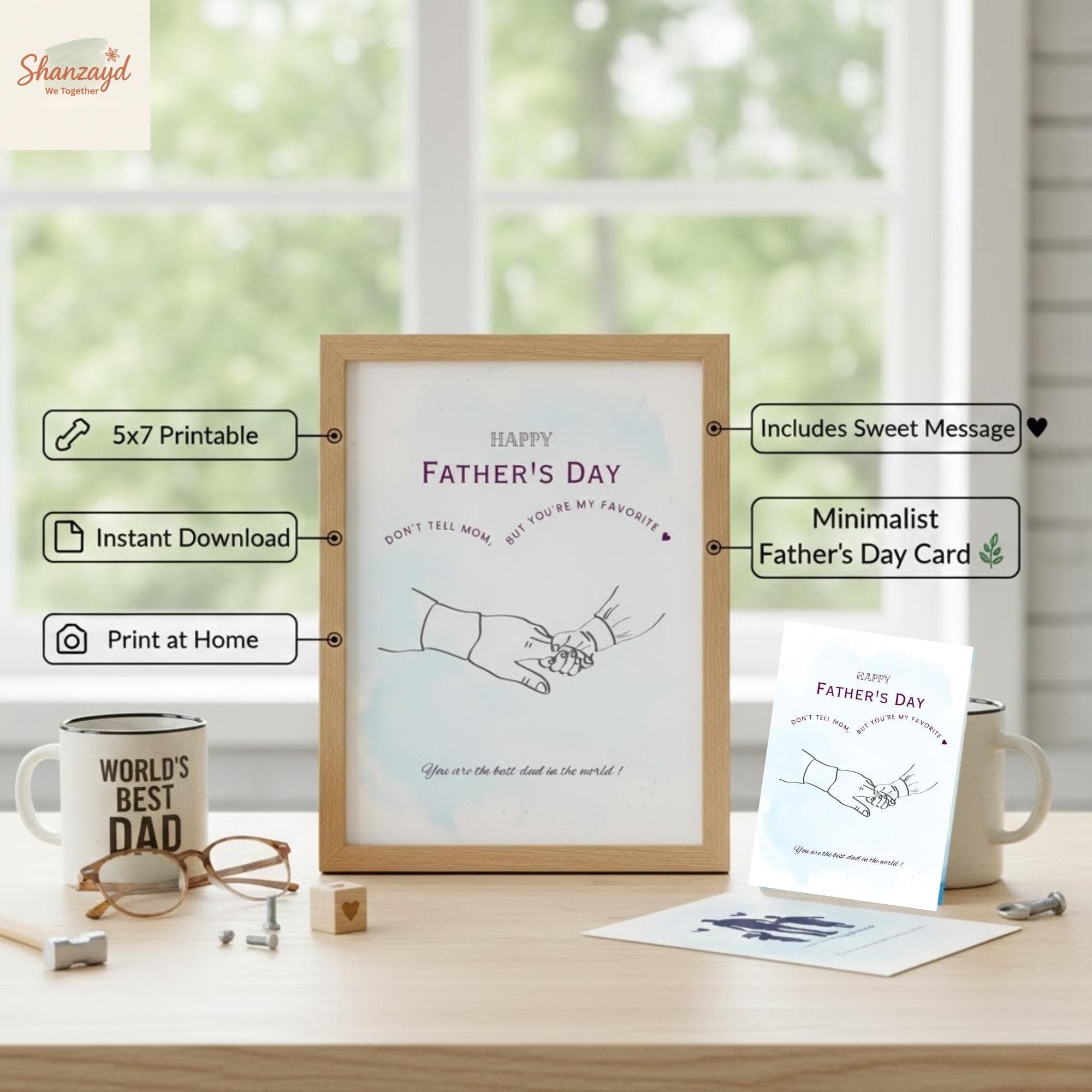 Funny Fathers Day Card Printable Dad Joke Card for Him Happy Fathers Day Card PDF Instant Download Humorous Card for Dad Gift