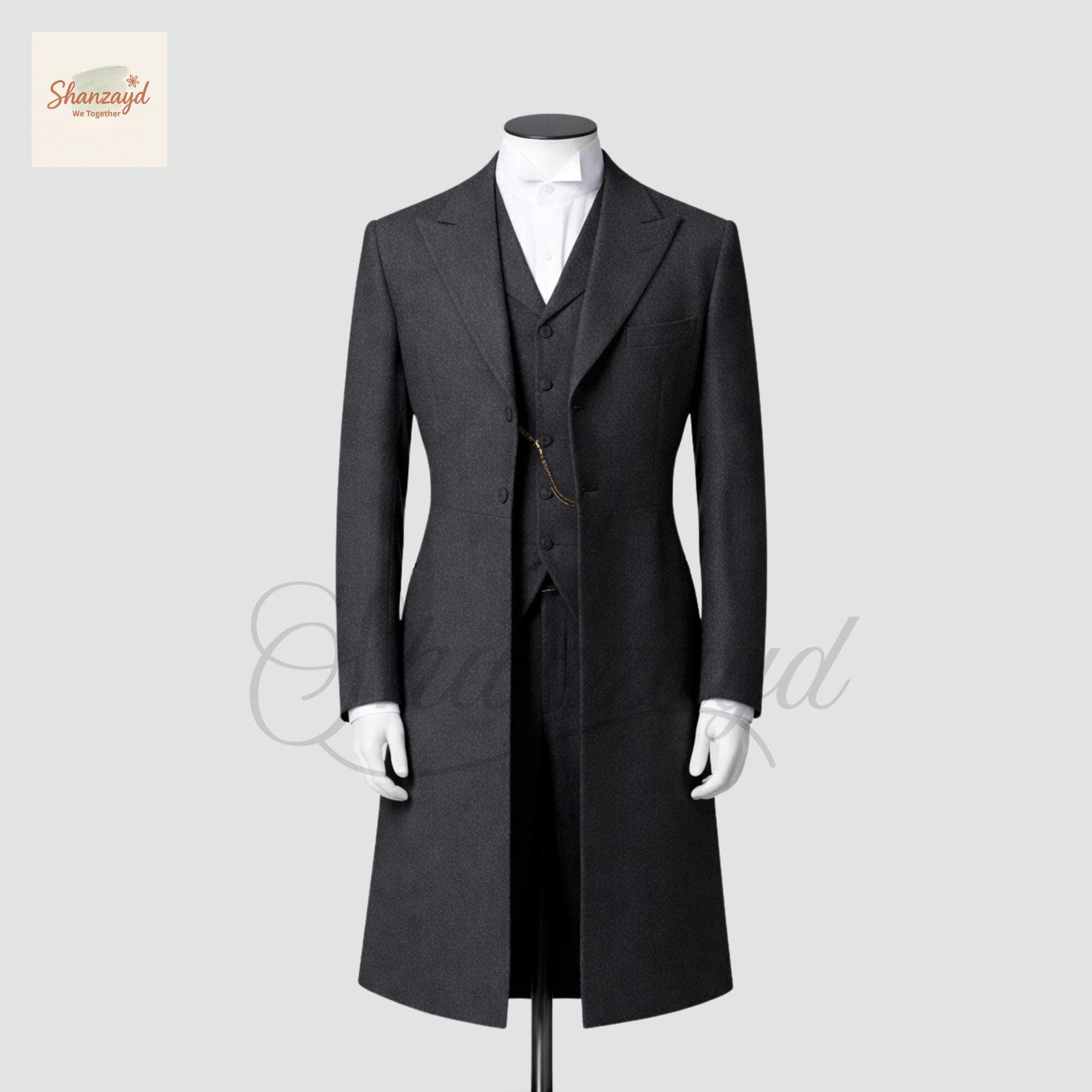 Mens Grey Victorian Suit, Frock Coat 3 Piece Suit, Regency Tailcoat, Wedding Suit, Groom Formal Suit, Vintage Suit, Classic Overcoat Set - image 5