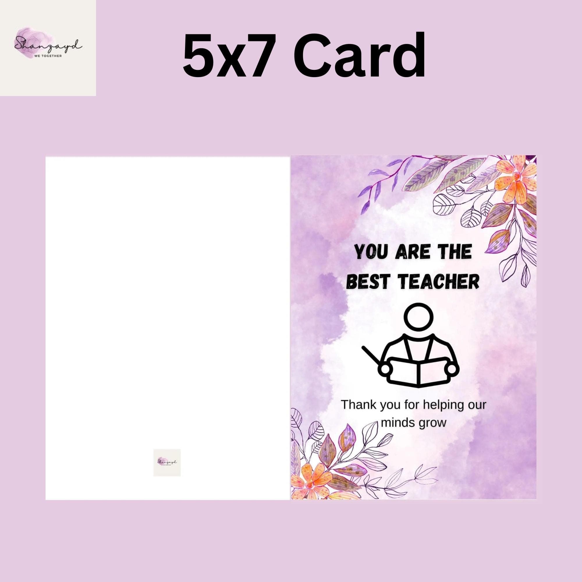 Teacher Appreciation Card Printable Thank You Teacher Card PDF Instant Download End of Year Teacher Gift Card for Teacher Greeting - image 5
