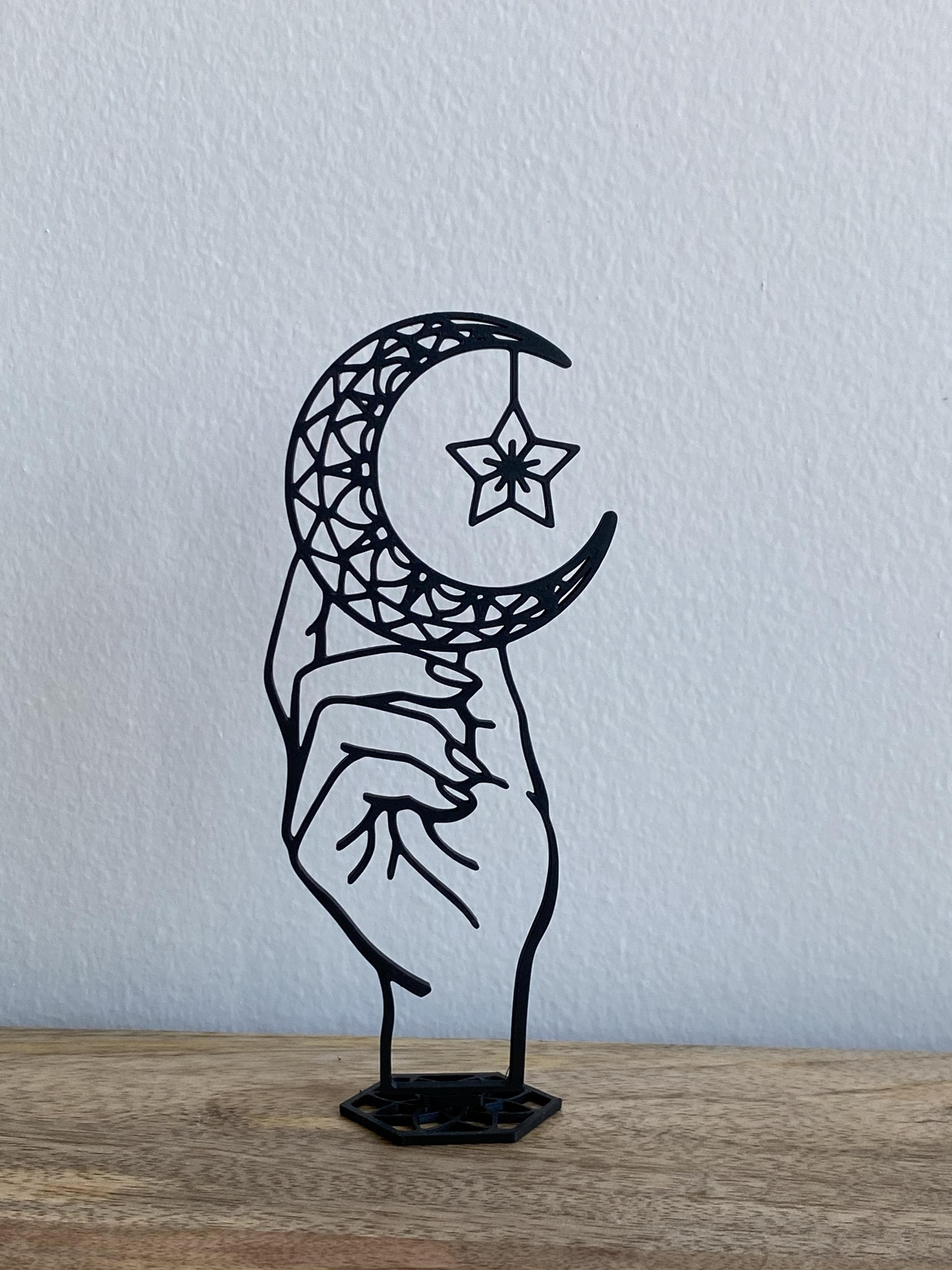 Islamic Decor | Crescent Moon Star Ramadan | Lantern Muslim Home | Eid Mubarak Table Art - image 5