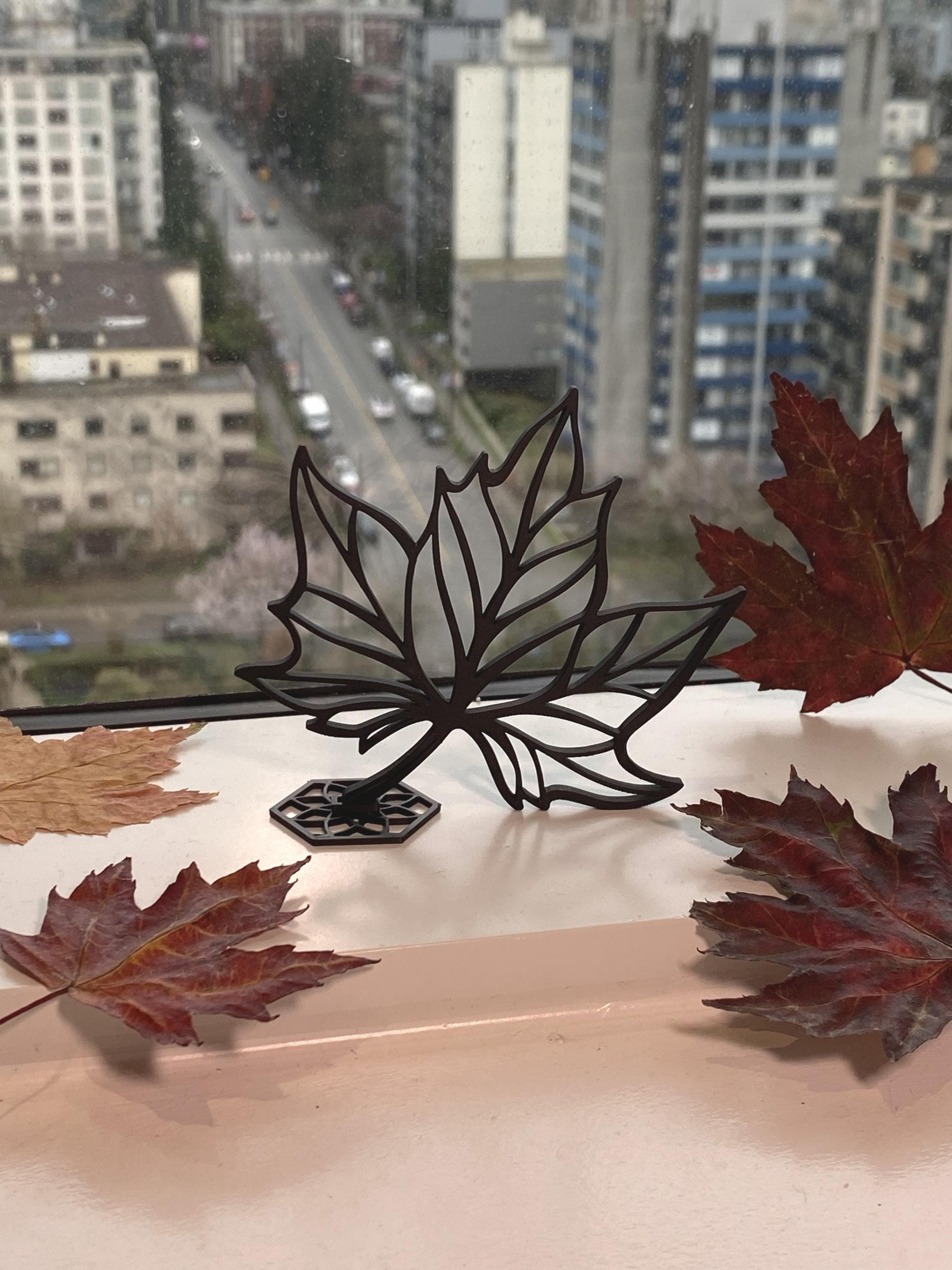 Maple Leaf 3D Decor | Canadian Fall Decor | Nature Sculpture | Autumn Home Decoration