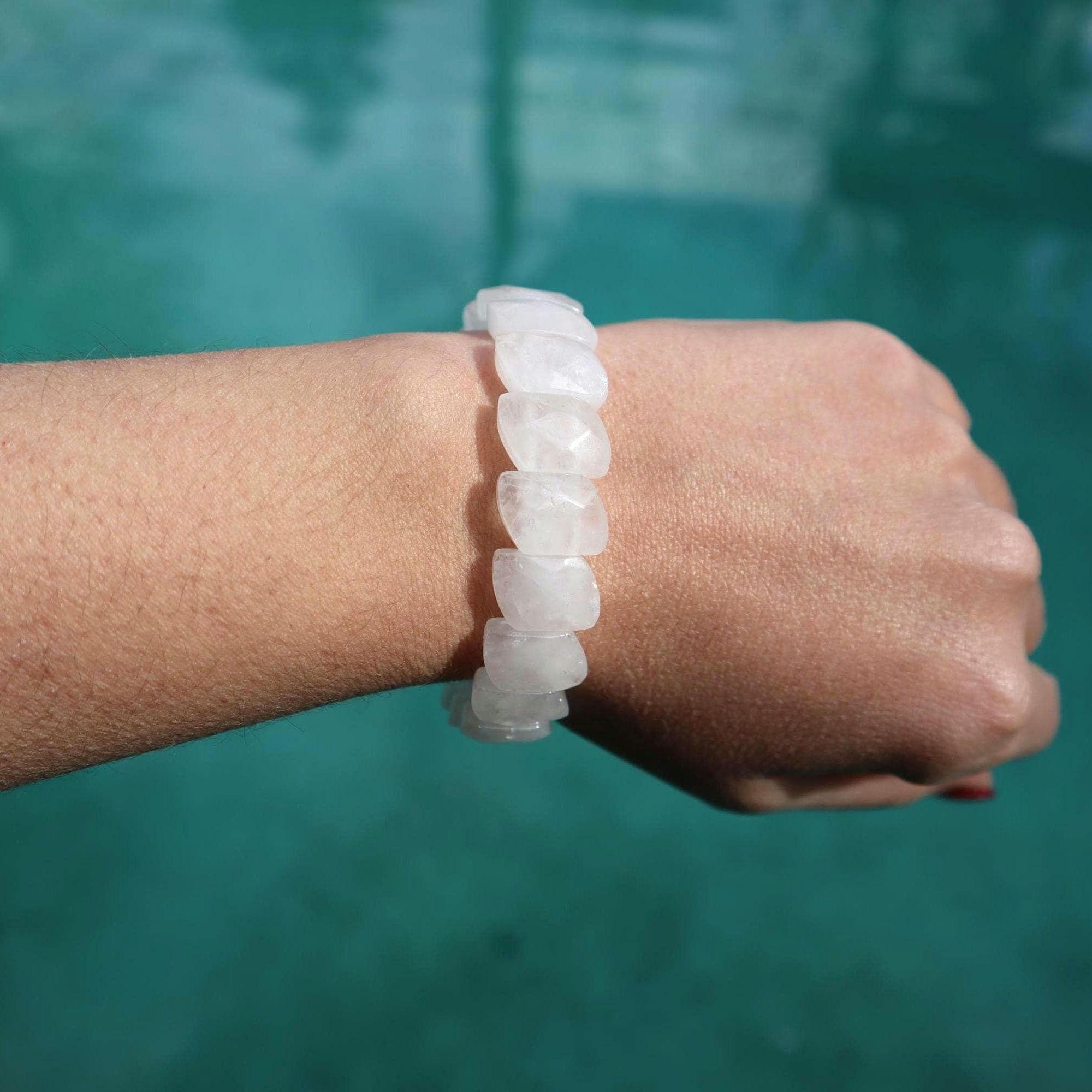 Handmade Clear Quartz Bracelet, Natural Gemstone Jewelry, Minimalist Spiritual Accessory - image 3