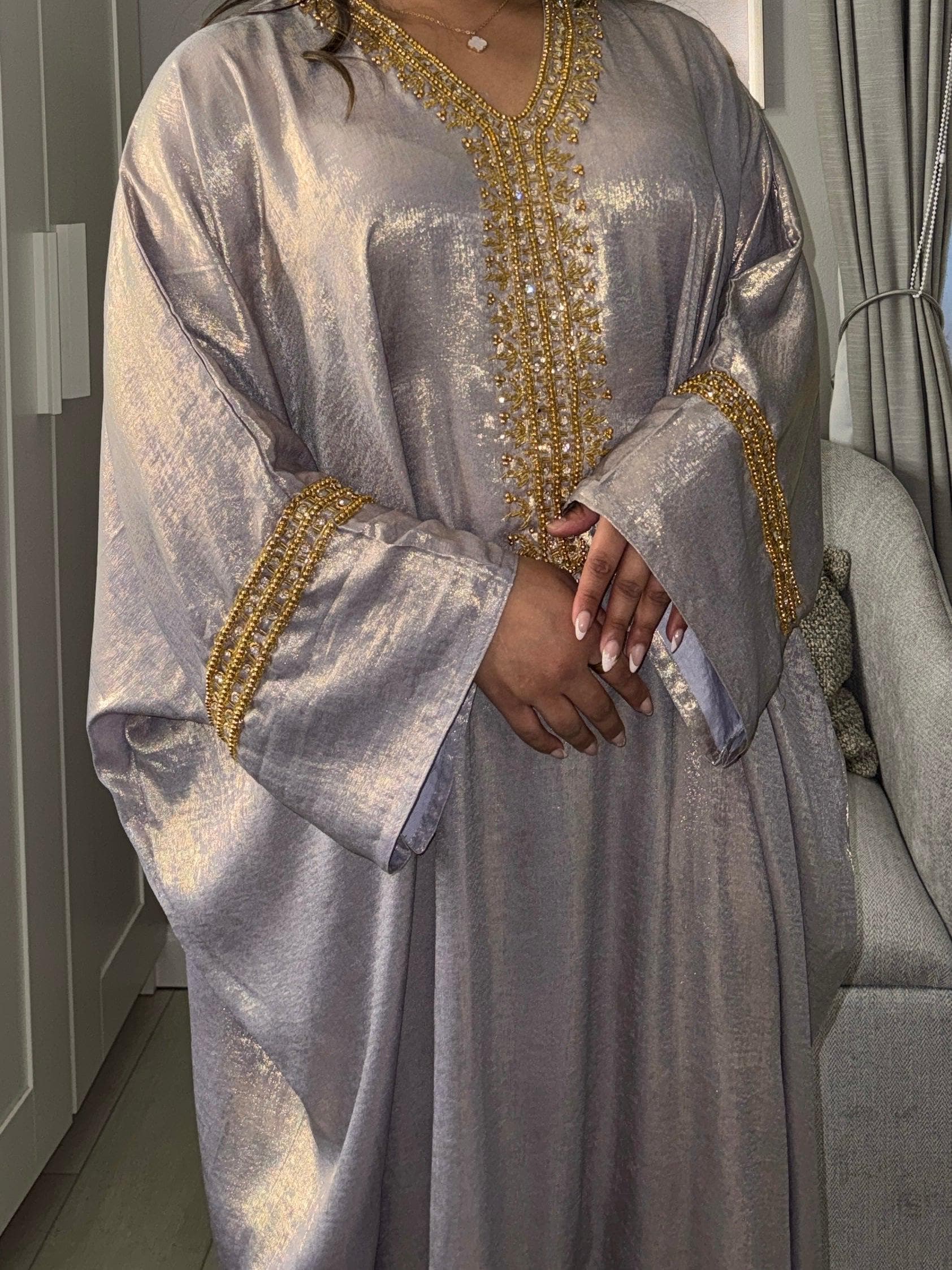 Tasnim Butterfly Abaya - Lilac