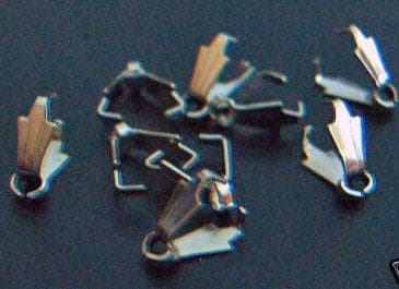 DIY 8pcs Pendant Bails for 10mm Swarovski Heart Parts Bail for Pendants Jewelry Making Findings