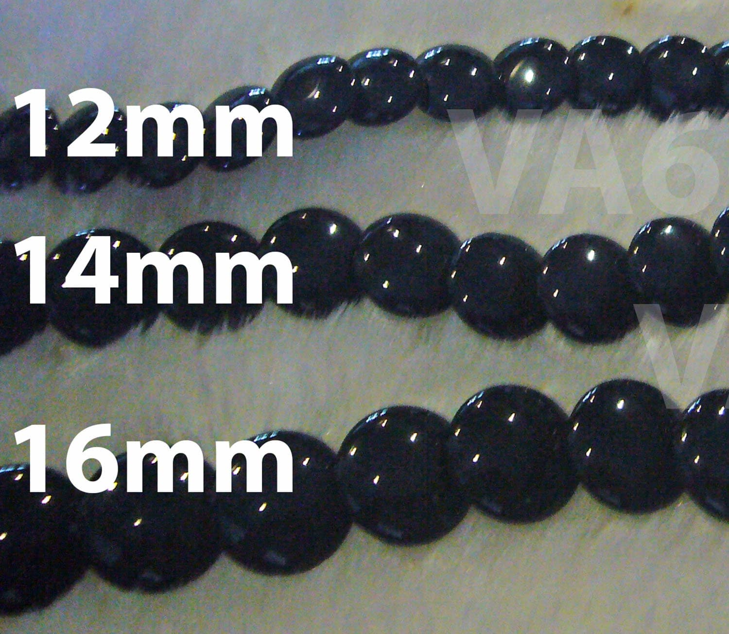 DIY 15" Natural Overlapping Gemstone Black Onyx Gemstones Round 12mm, 14mm, 16mm Flat Coin Disc A Grade Loose Beads Jewelry Making Craft