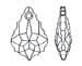 1pc 22mm x 15mm Swarovski Baroque Pendant Crystal AB 6090 12 Color Choices Choose your own Color Swarovski Crystal Pendant - image 4