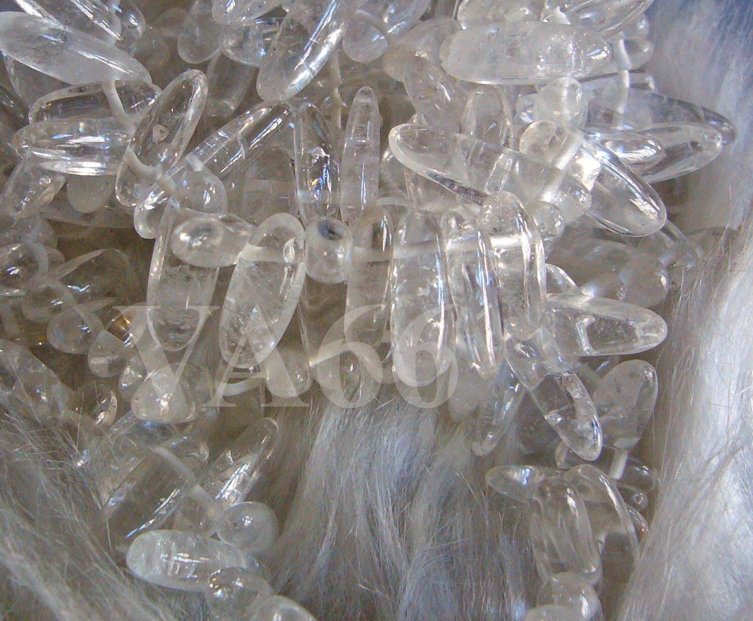 DIY 15" Clear Quartz Rock Crystal Gemstone Teeth Stick Shape Chips Briolete Genuine Gemstones Top Drill Freeform Spikes Beads Jewelry Craft