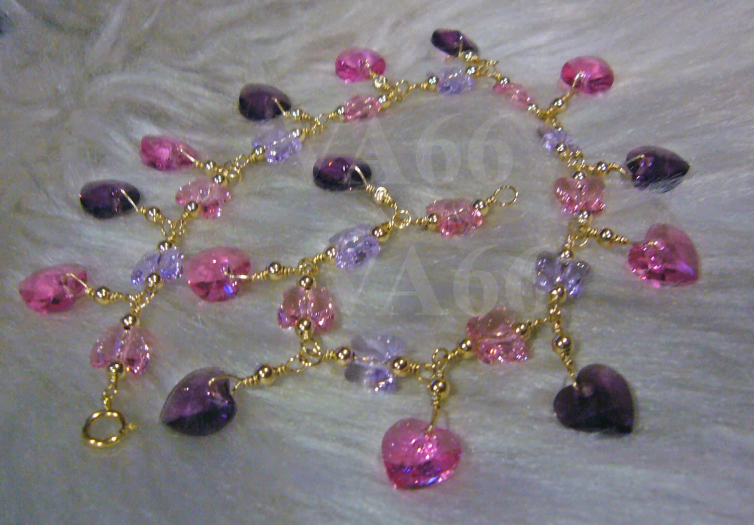 6 Swarovski crystal 10mm Heart Love charms 6202 drops wire Wrapped 14k gold filled 6228 Closed Loops Bali beads bracelets crafts 925 silver - image 5