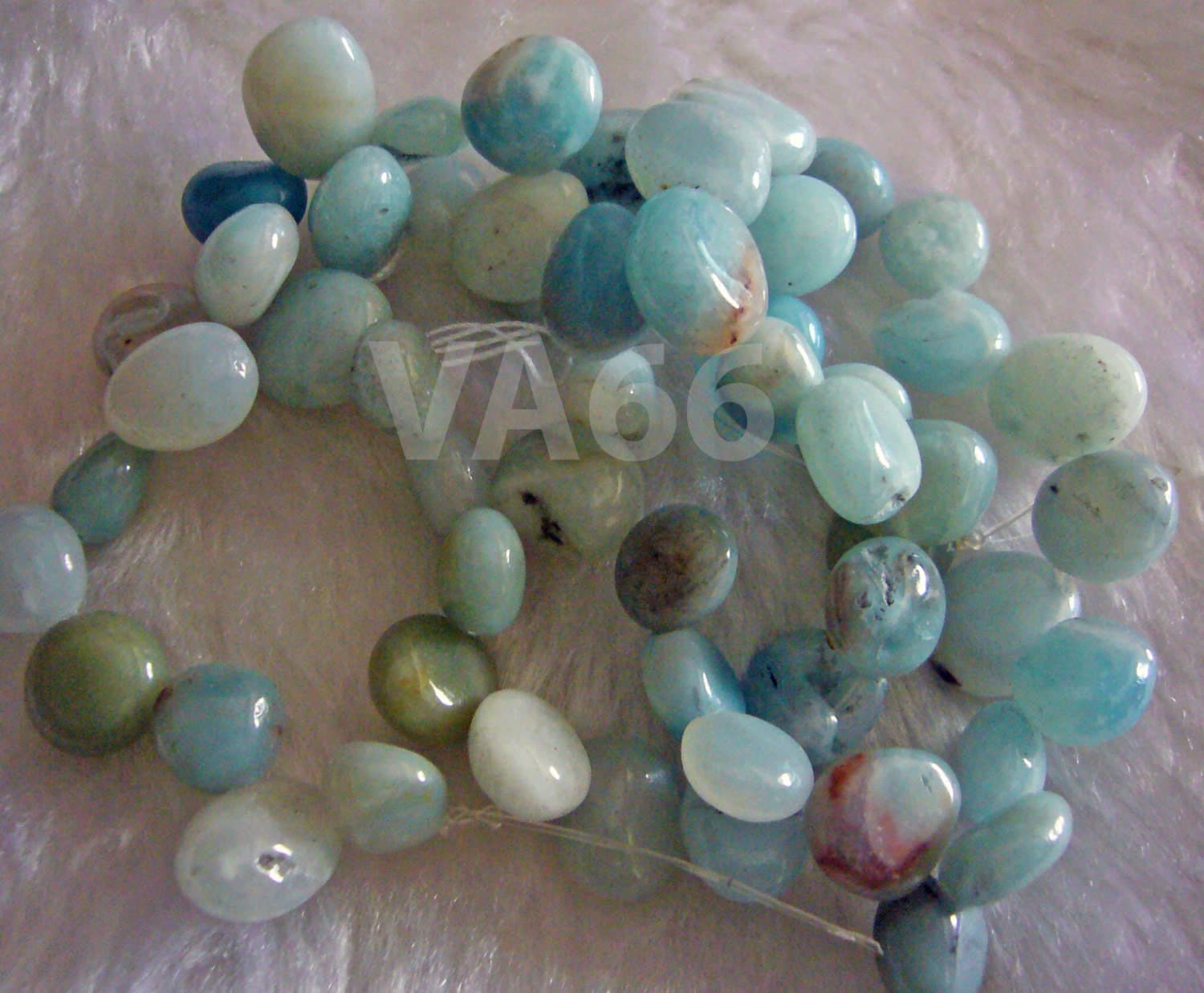 DIY 15" Blue Amazonite Gemstone Water Drop Shape Genuine Gemstones Teardrop Drop Nuggets Gems Beads Jewelry Making Beading Craft - image 3