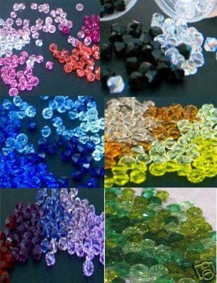 Swarovski 4mm Bicone Crystals 5328, 5301 Austria Bicones Colors 20pc to 1000pc Loose crystals Beads for jewelry making craft Xillion Cut