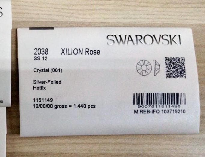 SS10 SS12 Sealed Swarovski Factory Pack 2028 2038 Hot Fix HF Iron On Crystal AB Clear Flatback Rhinestone 1440p Aurora Borealis Craft Bling - image 5