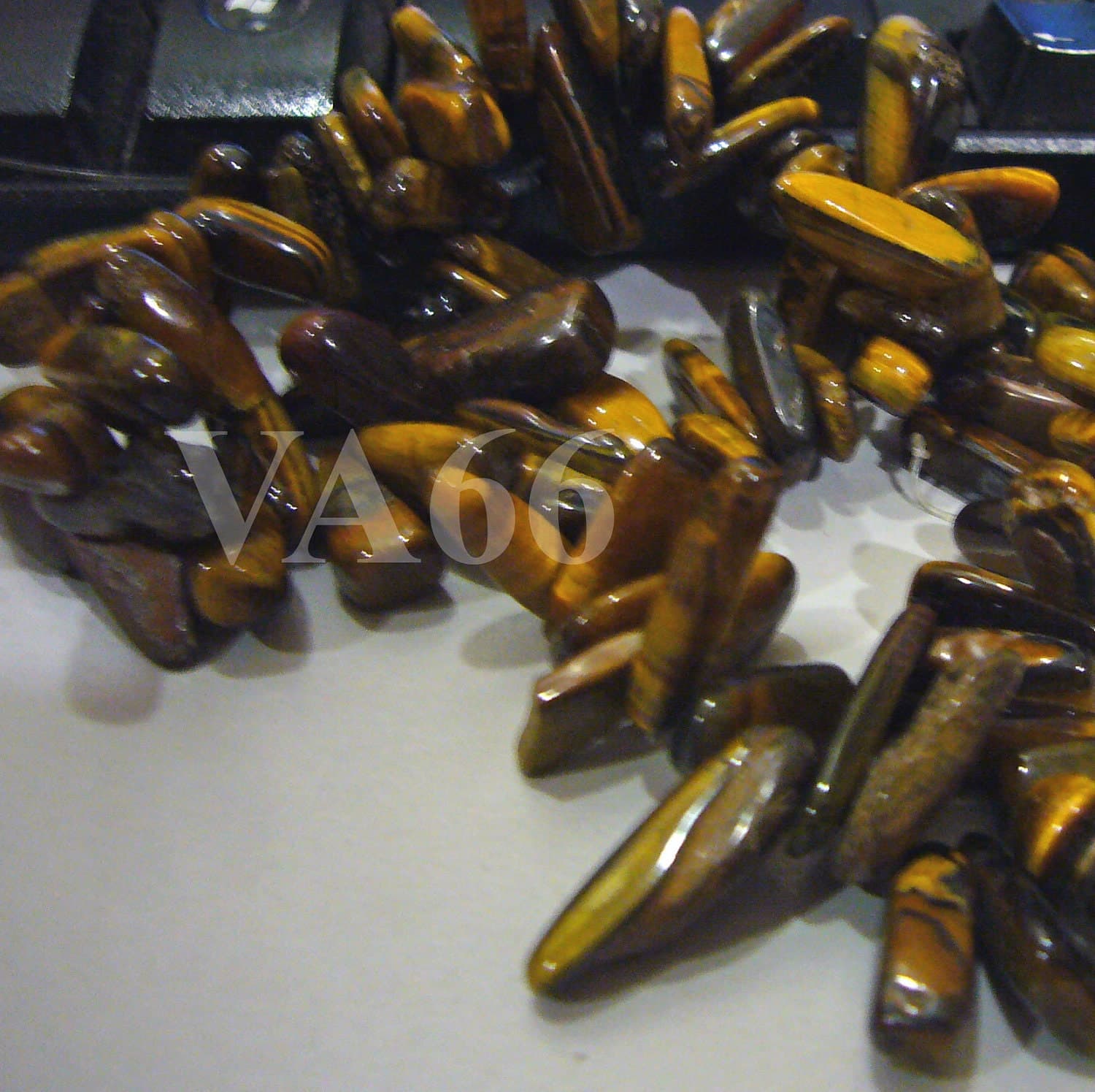 DIY 16 Inches 1 strand Tiger Eye Gemstone Large Size Long Stick Shape Chips Brown Genuine Gemstones Loose Beads Jewelry Making Scrapbooking