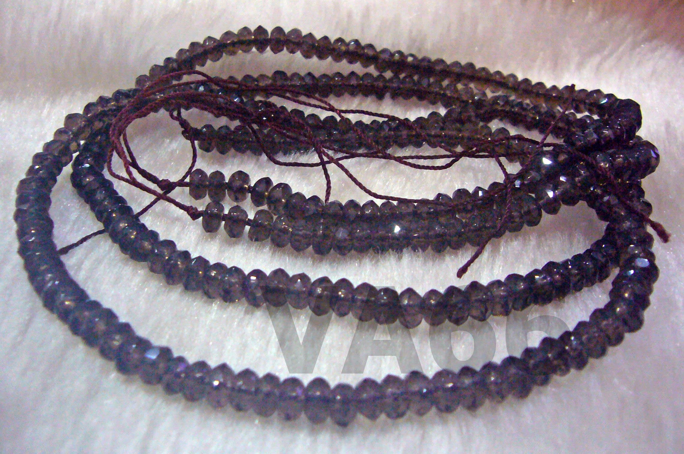 DIY Grade A 15" Brown Smokey Quartz Smoky Facetted Donut 3mm x 5mm Gemstone Round Disc Rondelle Nugget Genuine Gemstones Loose Beads Donut - image 3