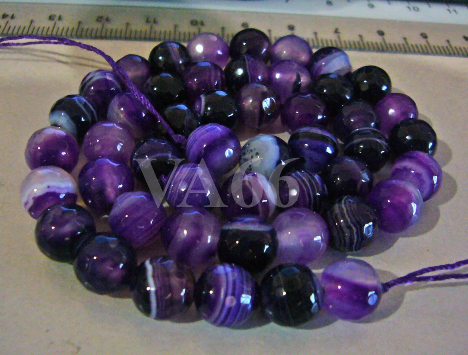 8mm Purple Dyed White Jade Line Gemstone Beads Facetted Round 15 Inches Gems Loose Beads Jewelry making supplies Feng Shui Beads Craft - image 3