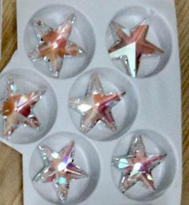 Discontinued Crystal AB 40mm Swarovski Crystal 6714 Star Pendant Aurora Borealis Loose Beads for Pendant Top Drill Christmas - image 4