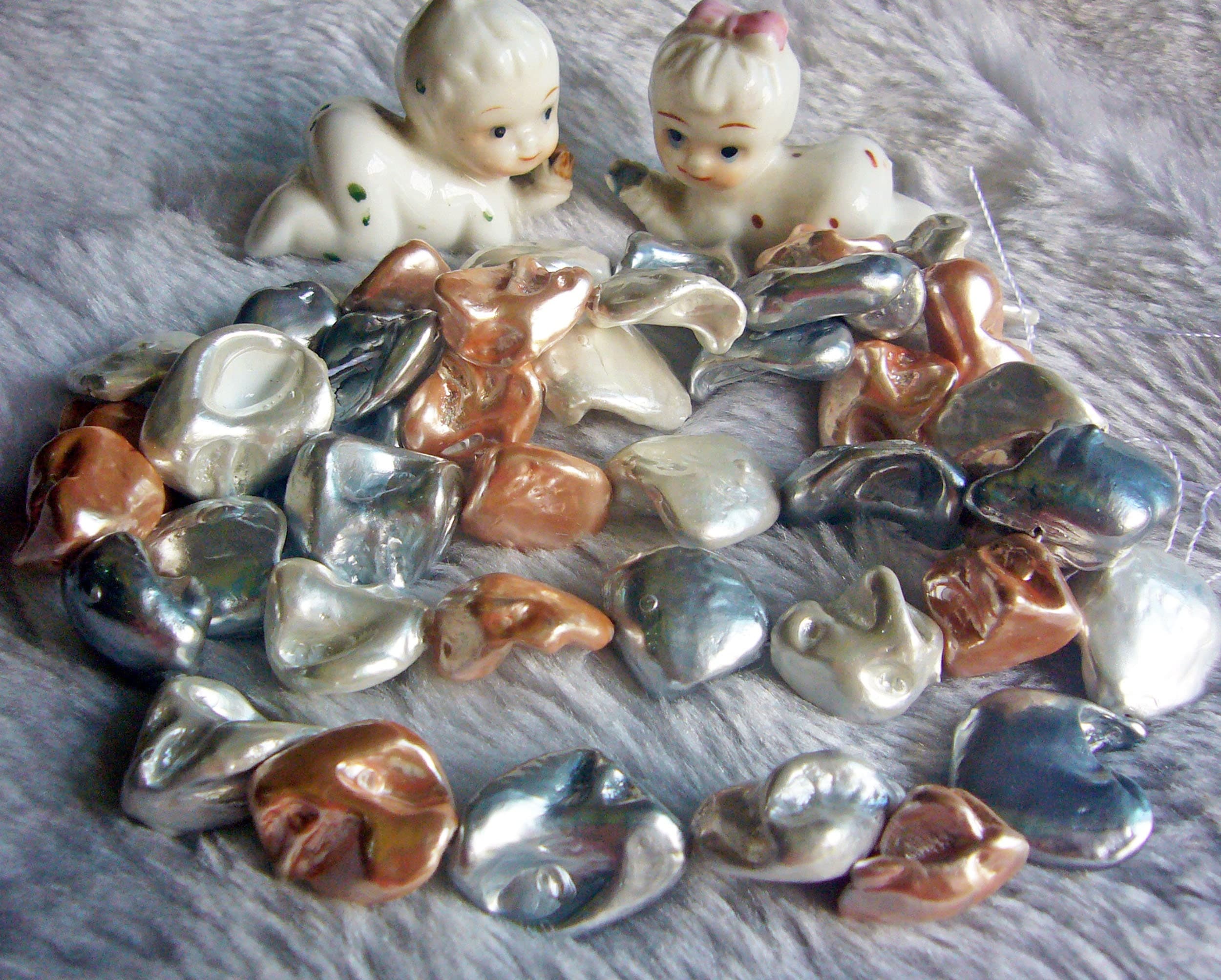 DIY 15" Fresh Water High Luster Jumbo Pearls Big XL Baroque Natural Pearl Beads White Rose Gold Gray Beads Jewelry Making Supplies 15mm 21mm - image 3