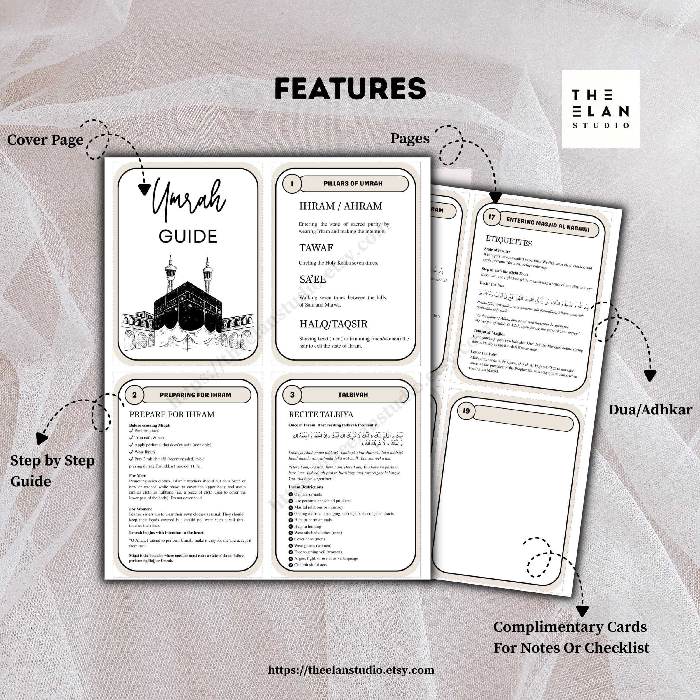 Umrah Guide Flashcards: Step-by-Step Pilgrimage Dua Cards (PDF) - image 4
