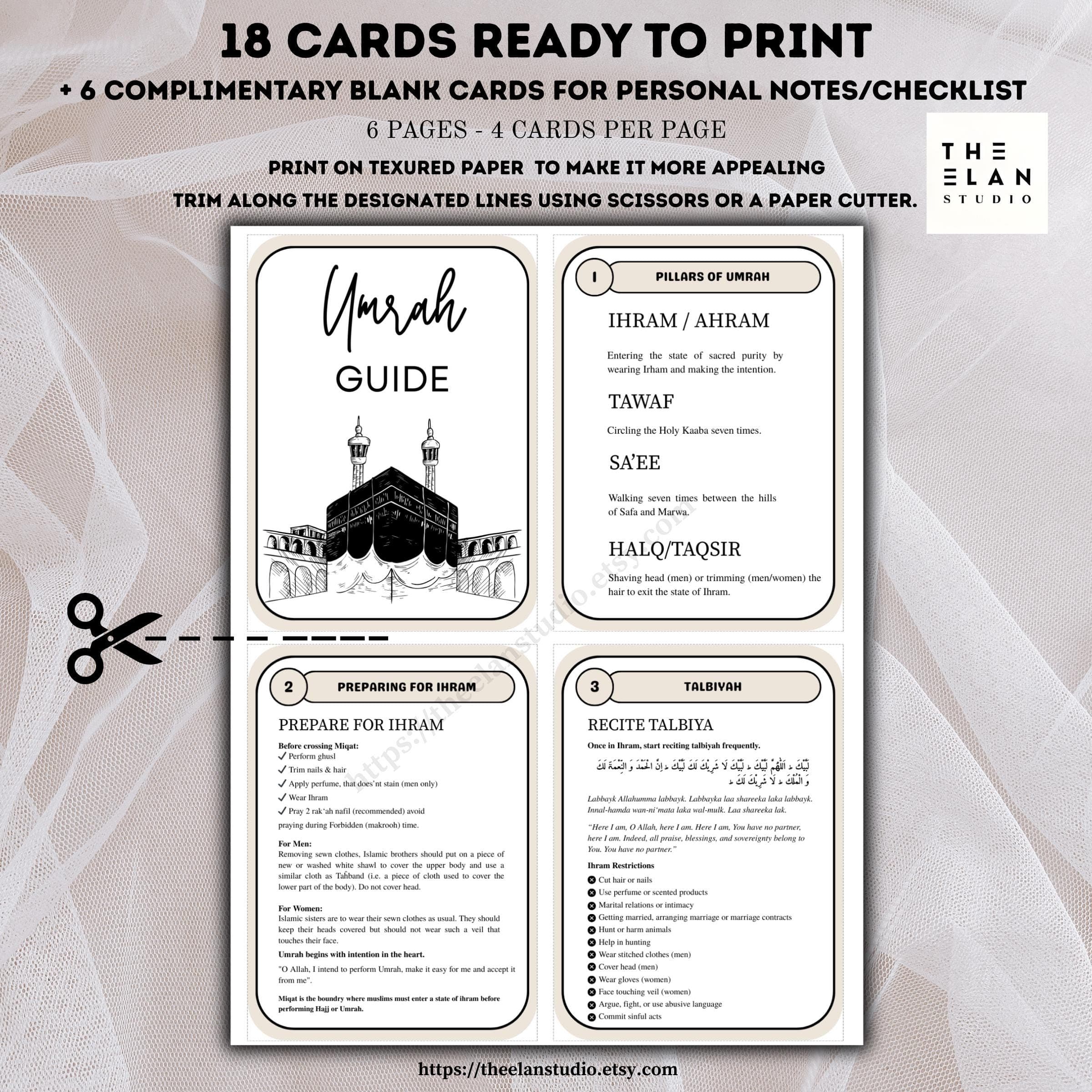 Umrah Guide Flashcards: Step-by-Step Pilgrimage Dua Cards (PDF) - image 3