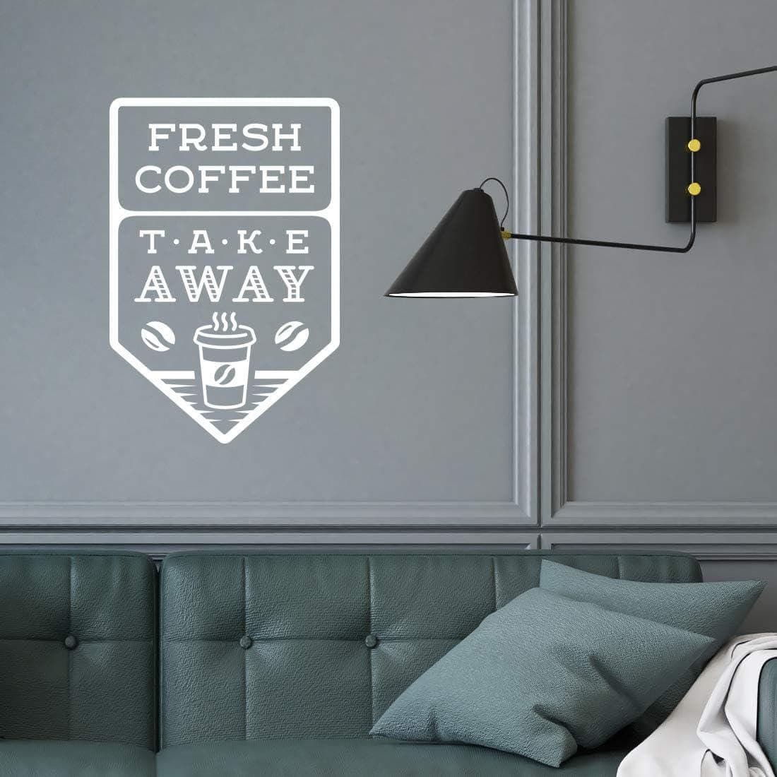 Fresh Coffee Take Away Vinyl Window Decal | Cafe Barista Sign - image 4