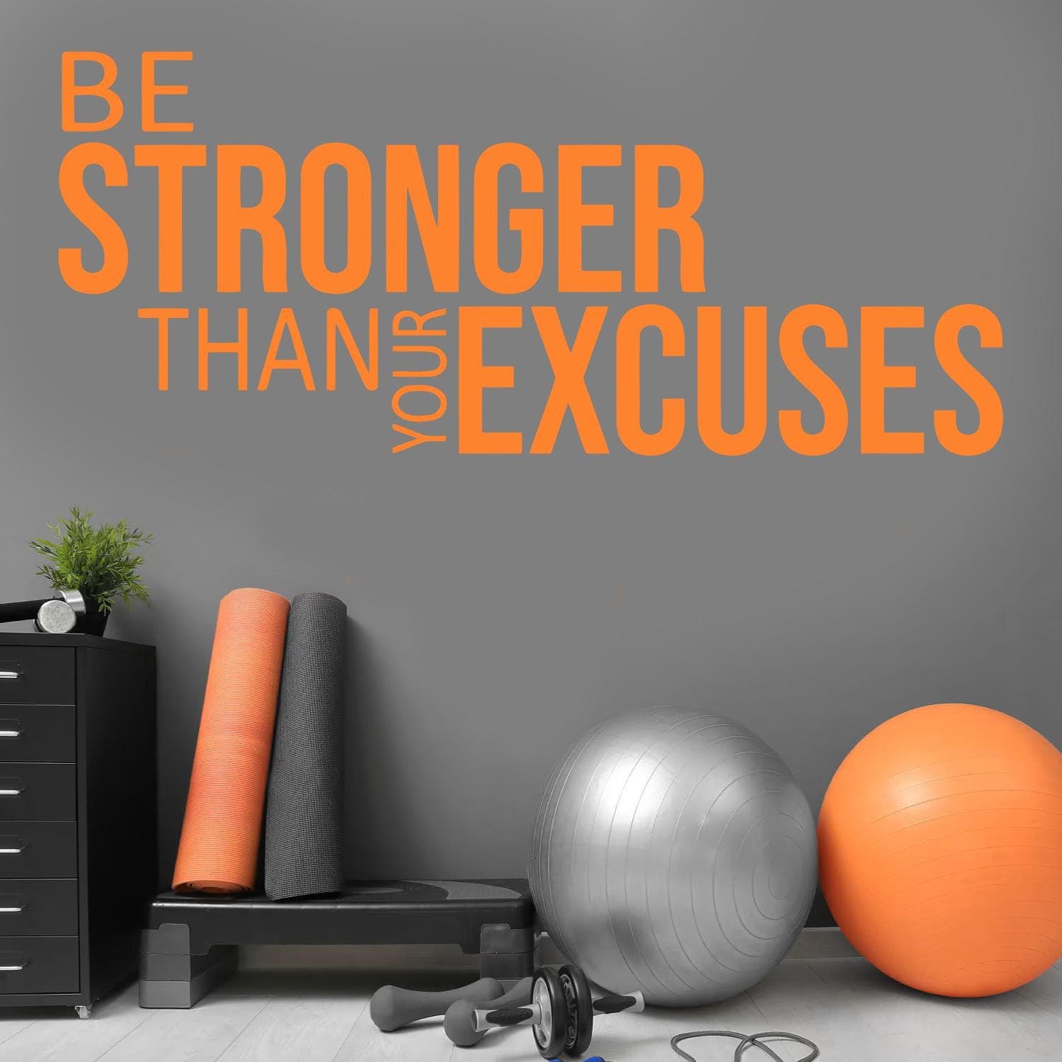 Be Stronger Than Your Excuses Wall Sticker | Motivational Gym Quote Decal | Home Gym Wall Art | Fitness Vinyl Wall Decor | Inspiration - image 4