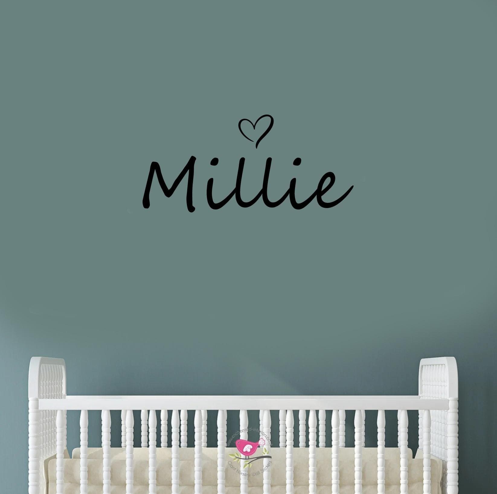 Personalized Name Heart Wall Decal: Custom Nursery Decor - image 5