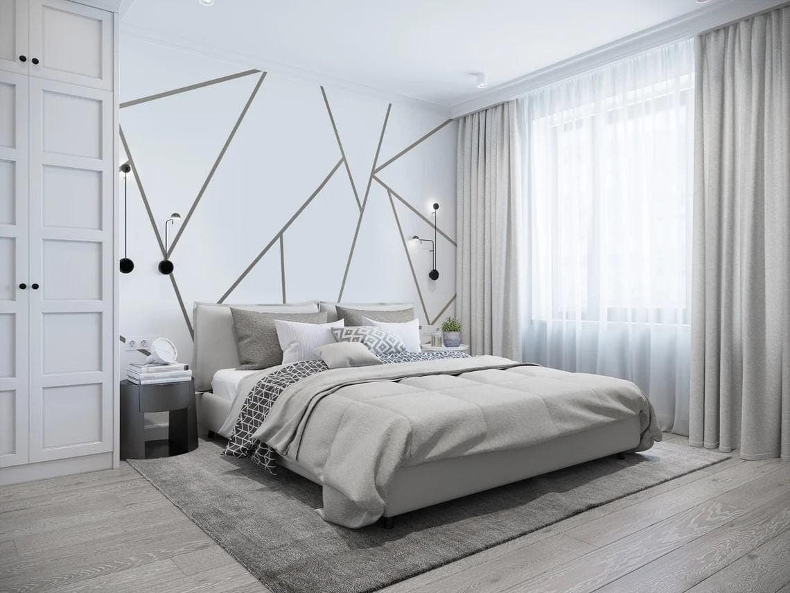 Modern Geometric Lines Wall Sticker | Minimalist Wall Art Decal | Abstract Line Design Home Decor - image 4