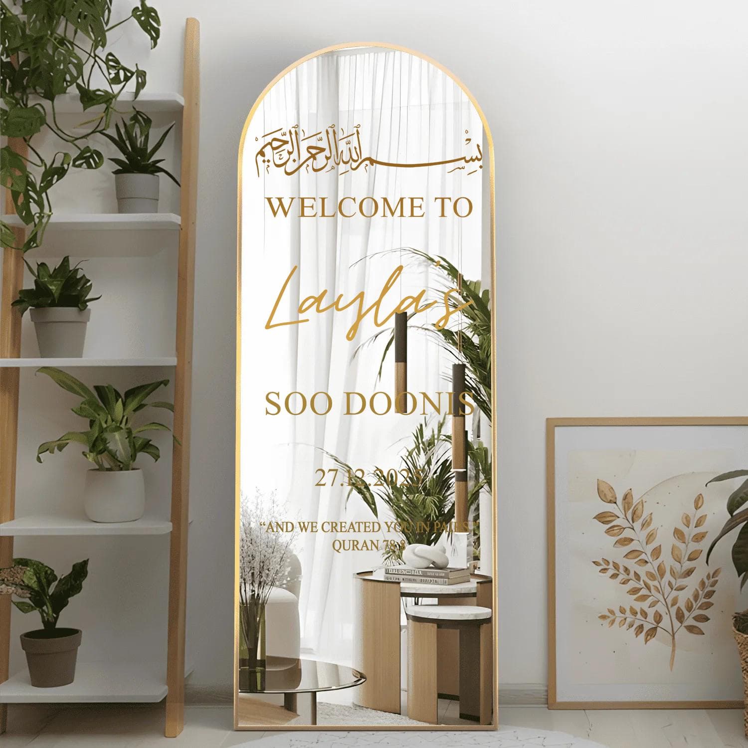 Soo Doonis Welcome Sticker: Somali Wedding Mirror Decor - image 3