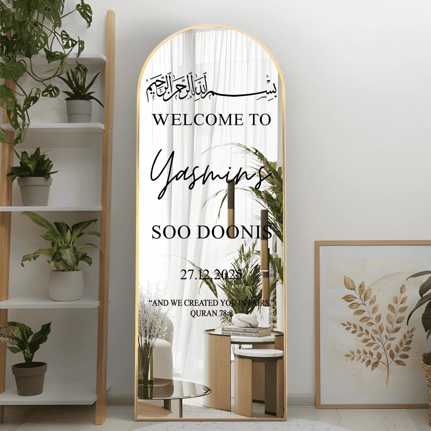 Soo Doonis Welcome Sticker: Somali Wedding Mirror Decor - image 4