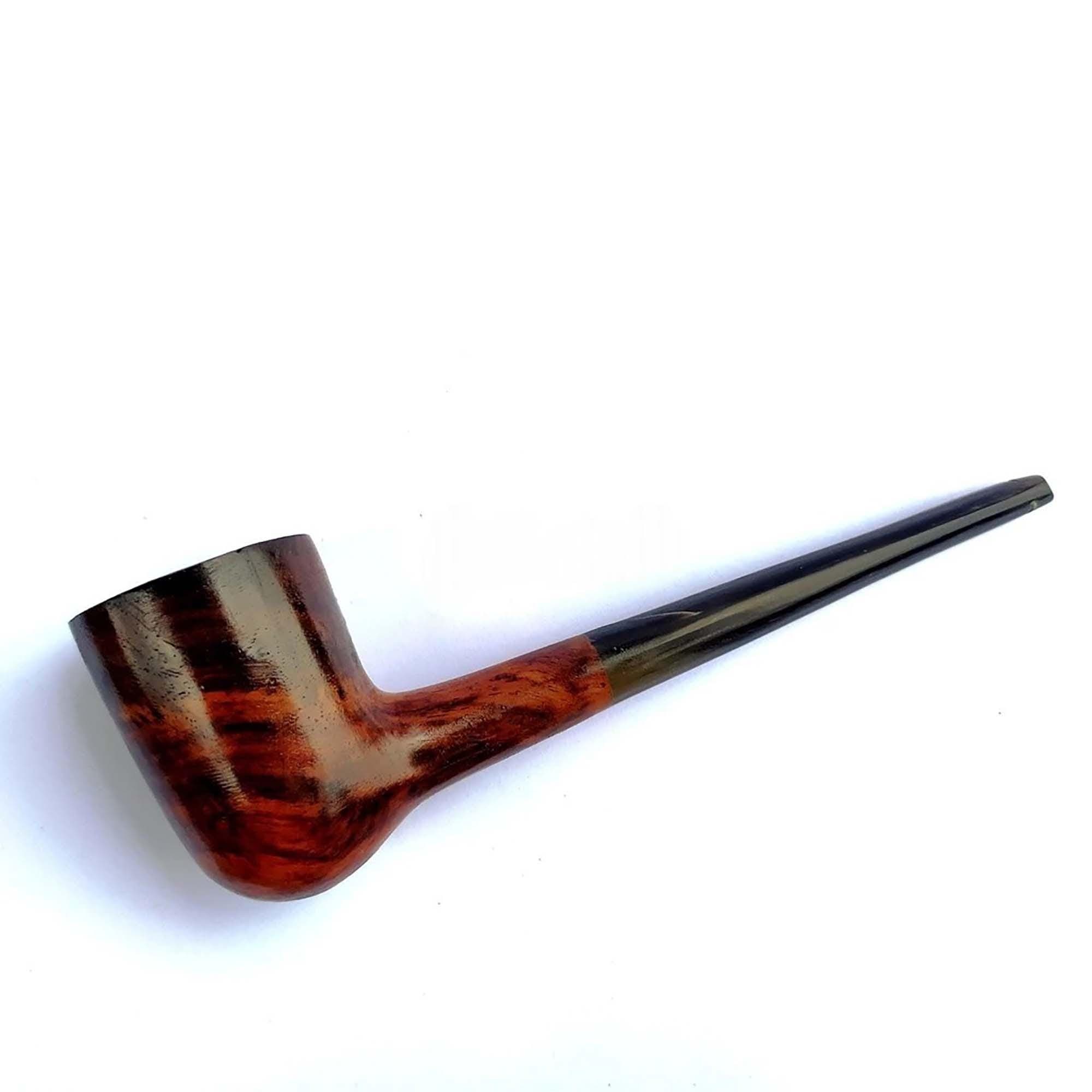 Cangklong pipe made of horn and sapodilla wood - ganden pipe model - image 4