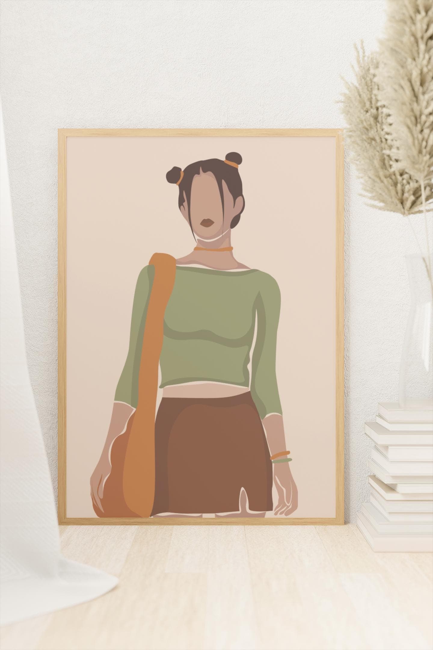 A3 Physical Wall Art Print | 90s 2000s Y2K Fashion Poster | Girly Aesthetic Wall Decor | Minimalist Boho Chic Dressing Room Art