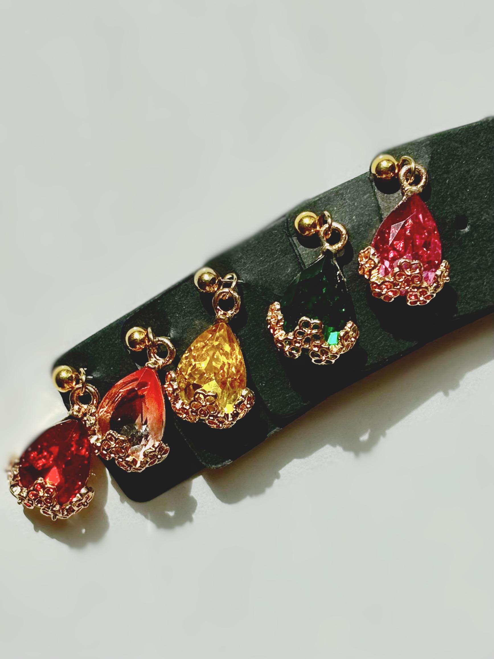 Teardrop Gemstone Hijab Pins - image 3