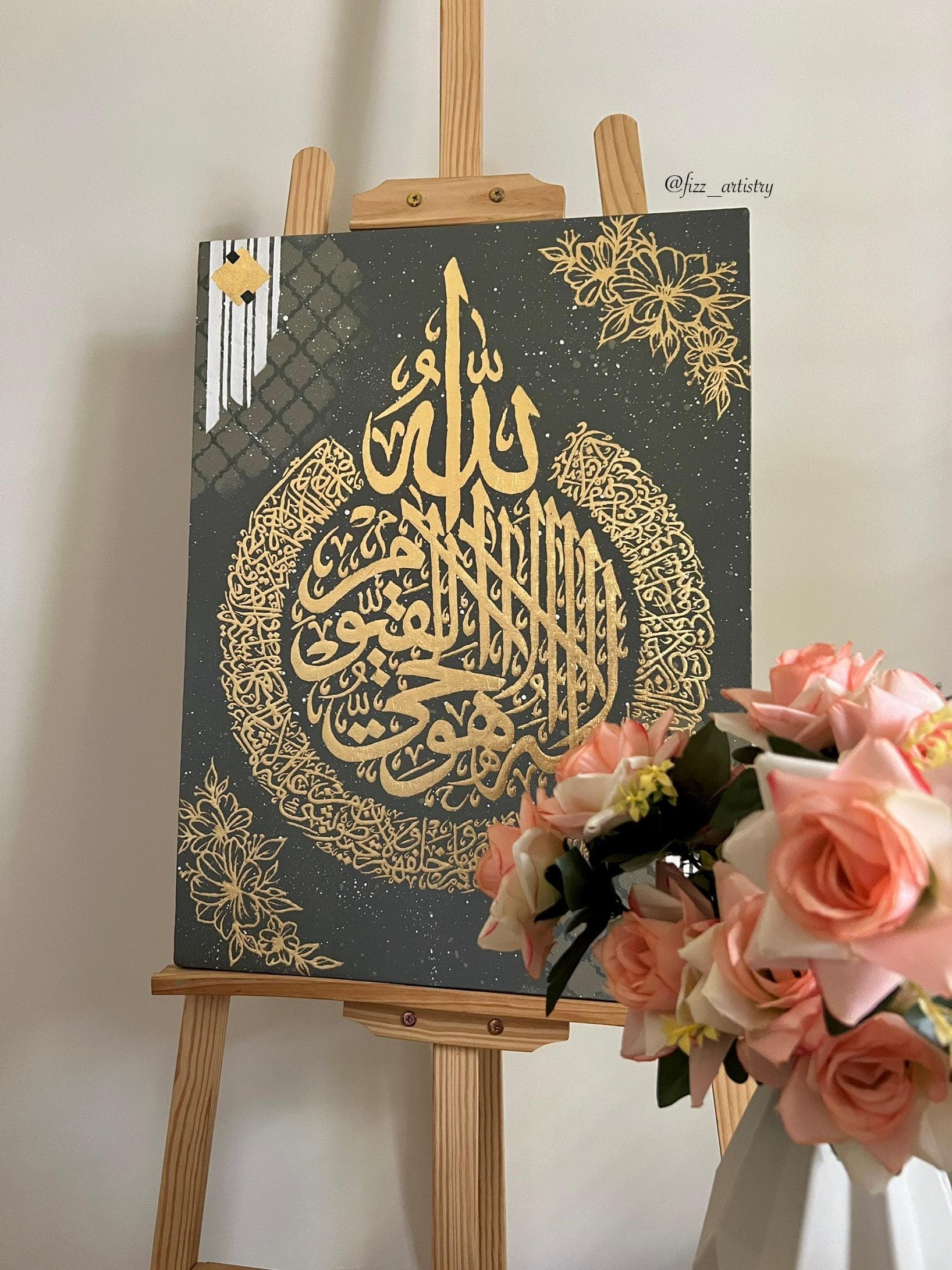 Ayatul Kursi Islamic Wall Art Metal Round Shaped Muslim Home Decor Arabic Calligraphy Quran Verse Ramadan Decoration Eid Mubarak Gift