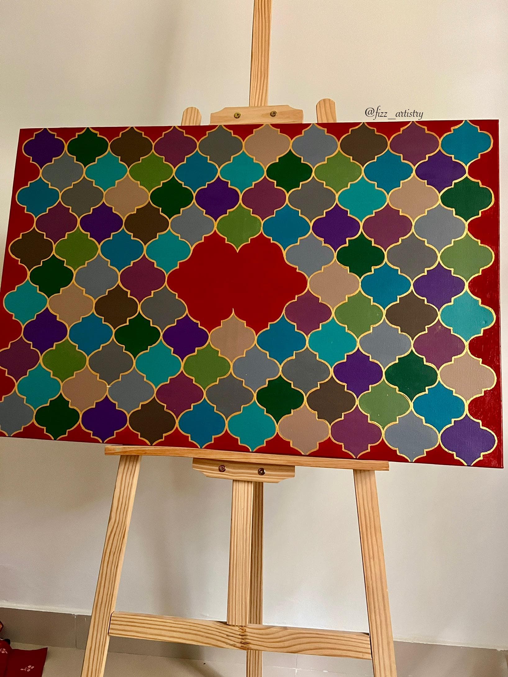 Handmade Asma-ul-Husna | 99 Names of Allah Islamic Wall Art | Arabic Calligraphy Painting | Acrylic Paint | Handmade Decor | Unframed - image 4